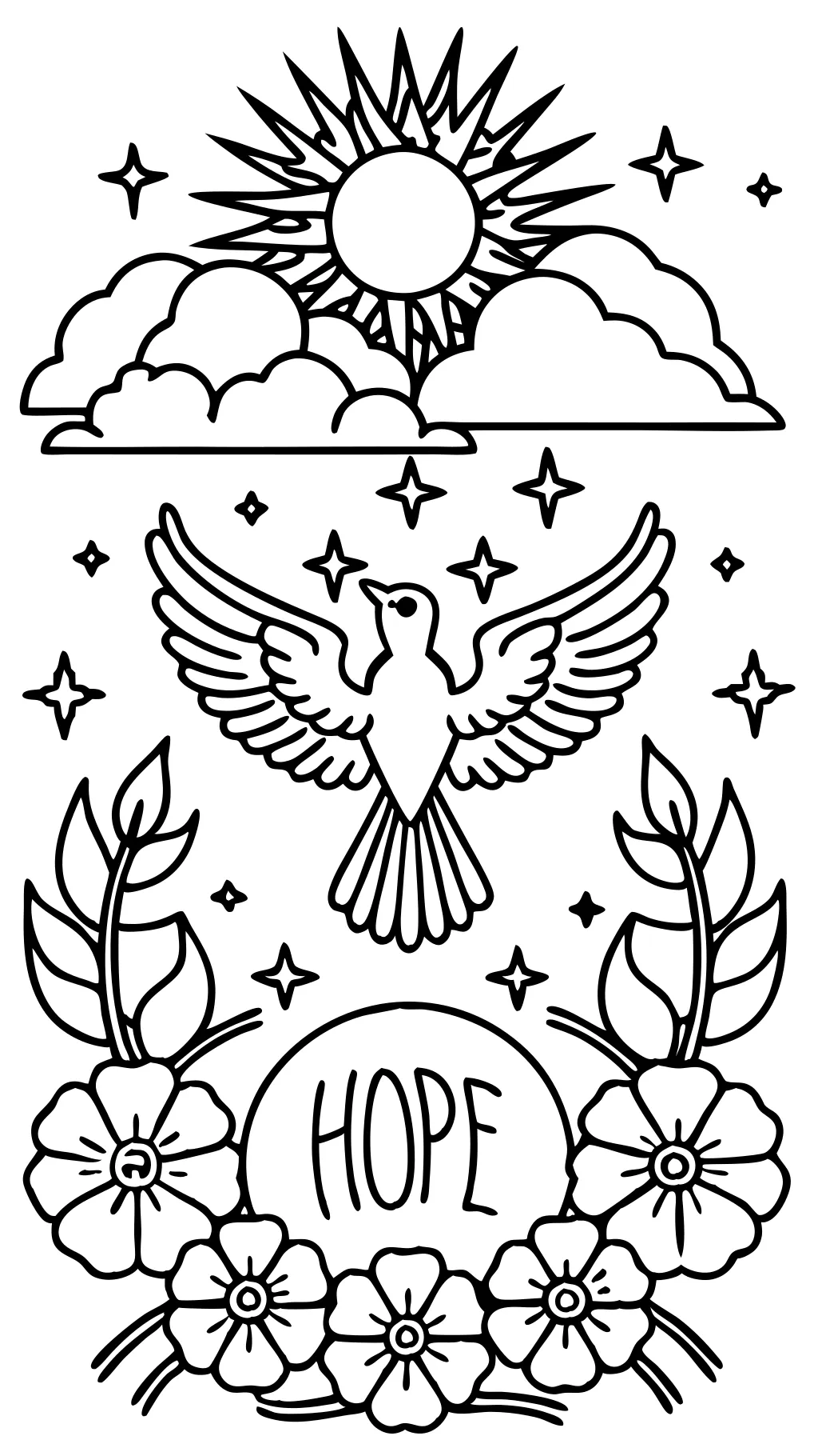 coloring pages of hope